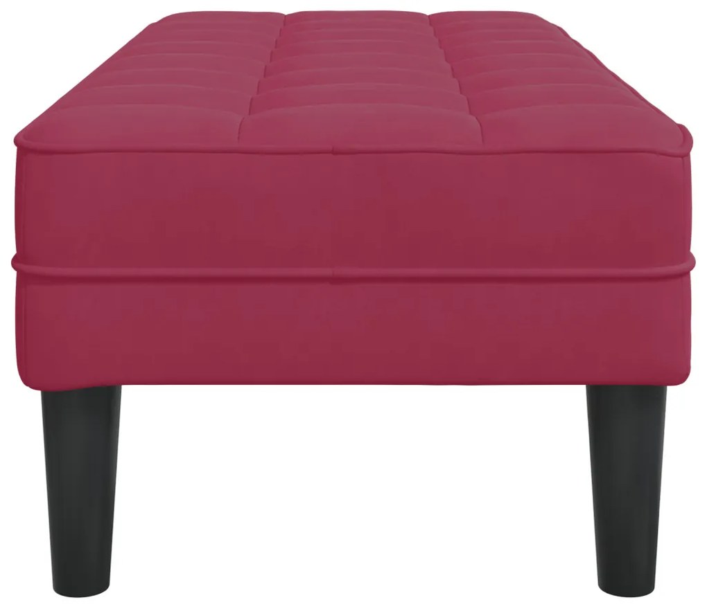 Pad Borvörös 113x57x39 cm Bársony