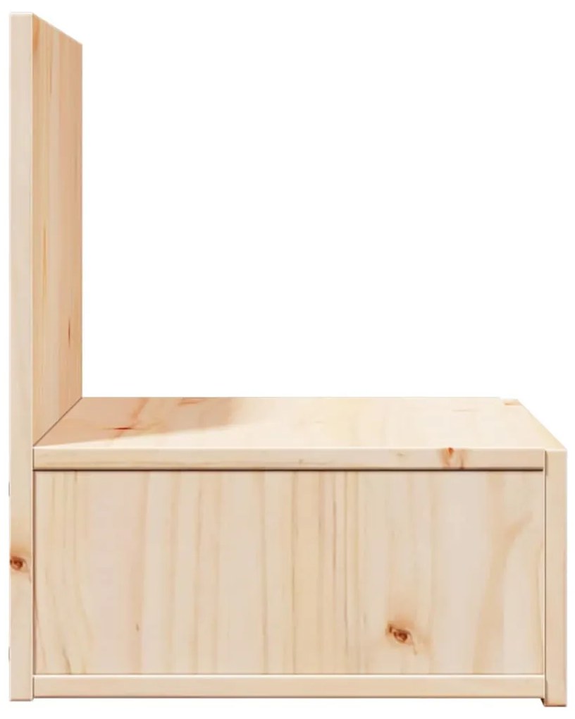 Éjjeli asztal 2 pcs Barna 42 x 32.5 x 40 cm Tömör fenyőfa