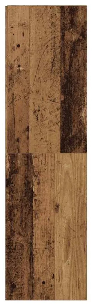 antik fa színű szerelt fa TV-szekrény 30,5 x 30 x 110 cm