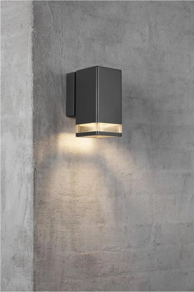 NORDLUX 45321003 ELM Modern Kültéri Fali Lámpa Fekete GU10 IP44