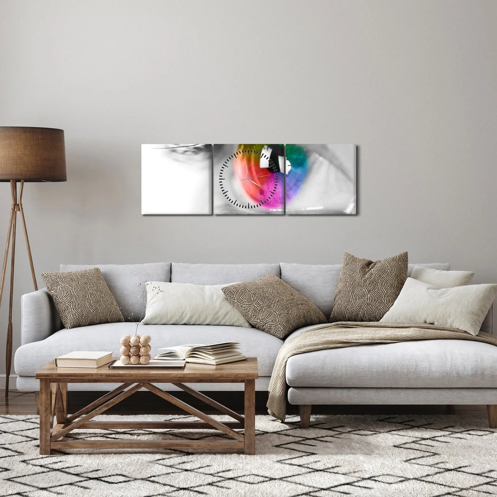 Kép - Szem írisz (órával) (90x30 cm)