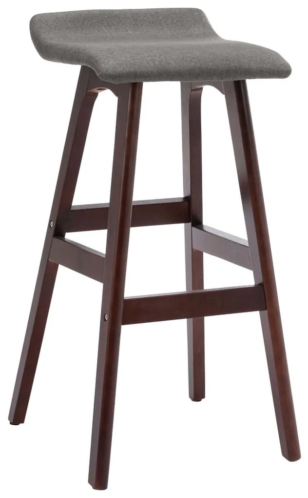 2 db sötétszürke szövet bárszék