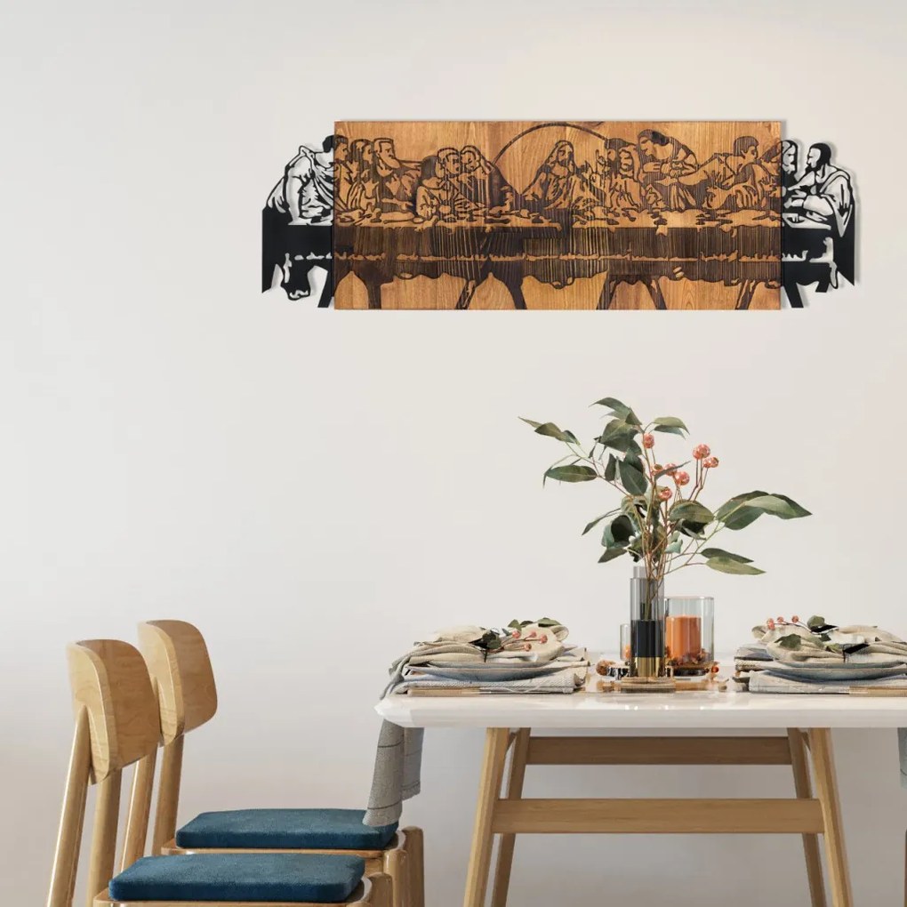 Last fém fali dekoráció, 76,5×24,5 cm