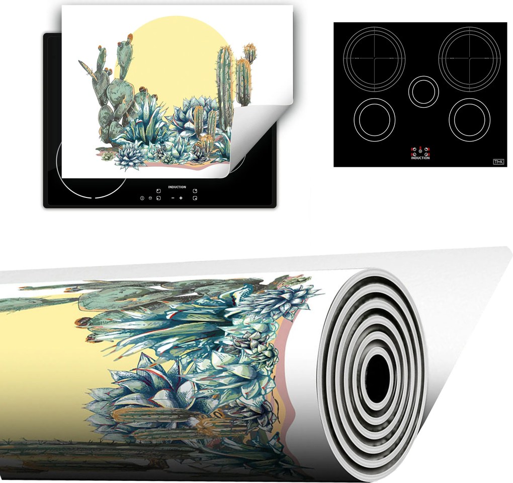 Vinyl Szőnyeg A Konyhába Több Hely 70x52 Kaktuszok napfény