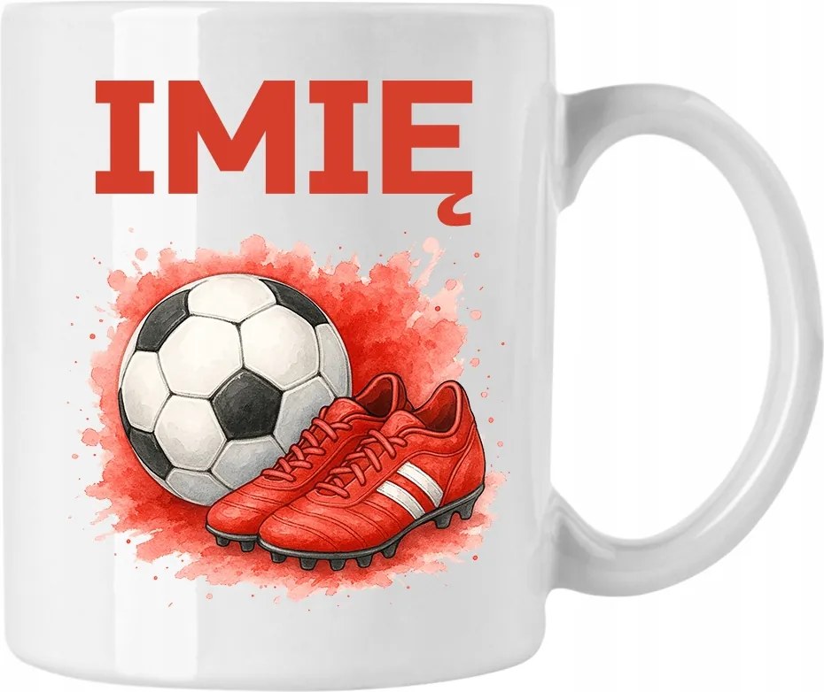 Bögre Ajándék Labdarúgónak Név Focilabda Dugó Fehér 330ml