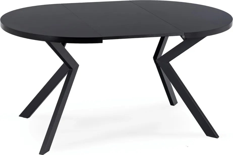 Bővíthető étkezőasztal Fekete színben. 100-250 cm Lukas