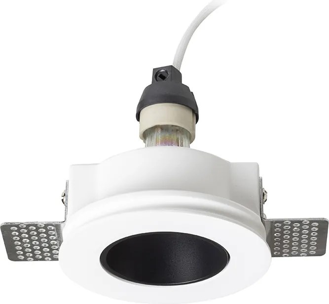 RENDL DAYTONA rögzített lámpa gipsz/fekete 230V LED GU10 8W