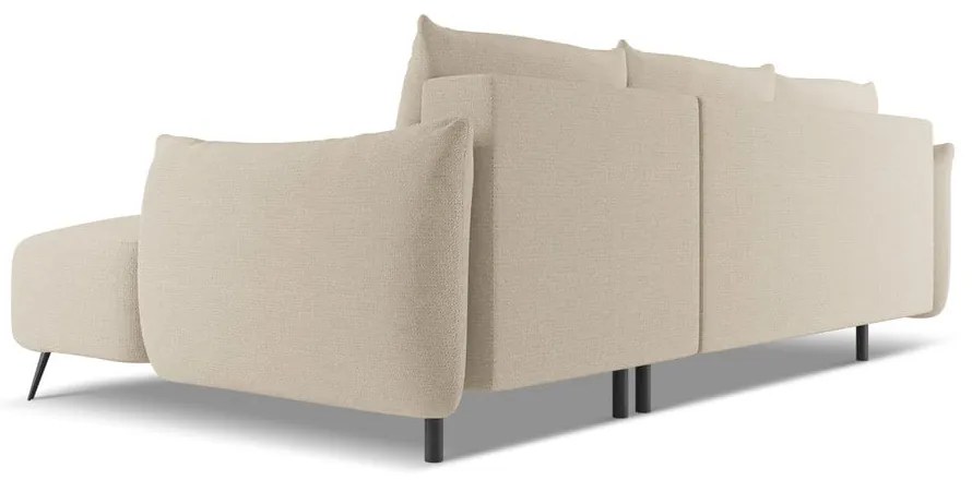 Bézs sarokkanapé (jobb oldali) Malie – Makamii
