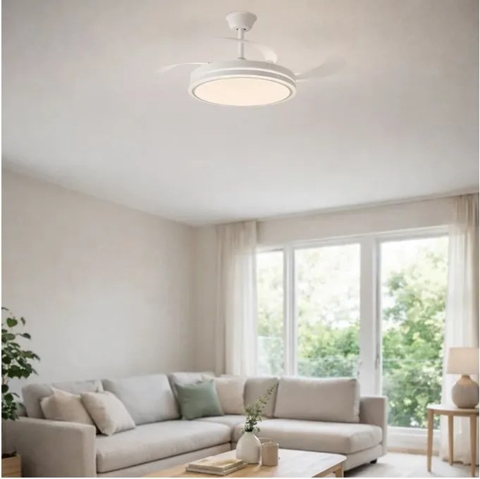 RÁBALUX 71364 FLUARA Ventilátoros lámpa Fehér IP20