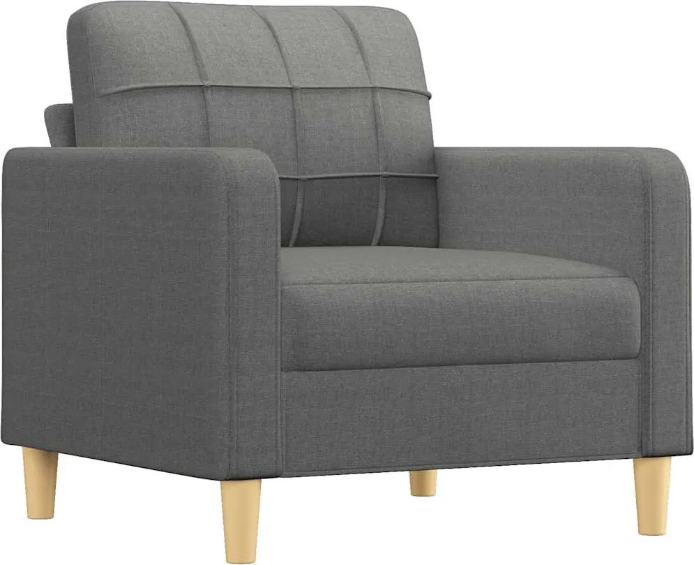 vidaXL sötétszürke szövet kanapéfotel 60 cm