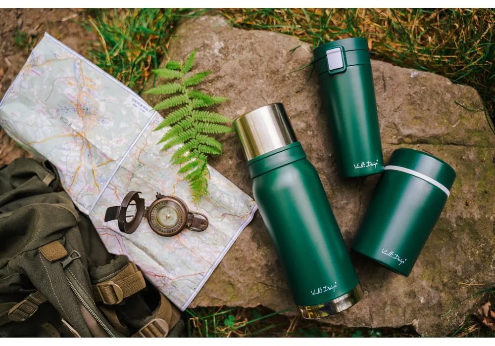 Fuori zöld thermo utazóbögre, 400 ml - Vialli Design