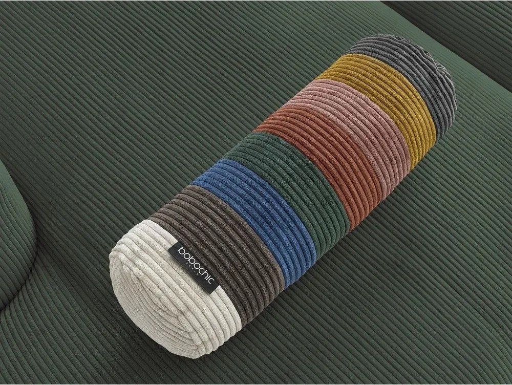 Zöld kordbársony sarokkanapé Belair – Bobochic Paris