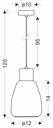 Csillár zsinóron MOLDO 1xE27/40W/230V fekete/füstös fekete