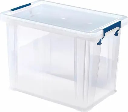 Műanyag tároló doboz, átlátszó, 18,5 liter, FELLOWES, ProStore™ (IFW77305)