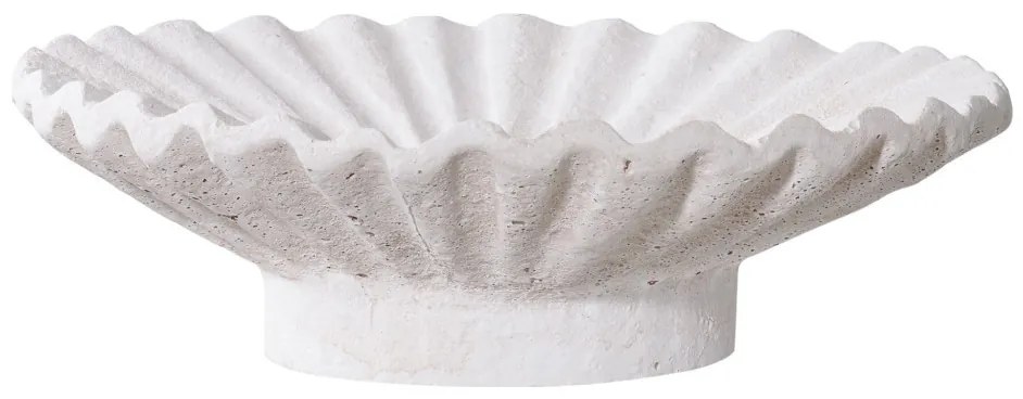 Gyertyatartó, cement, fehér, 2db