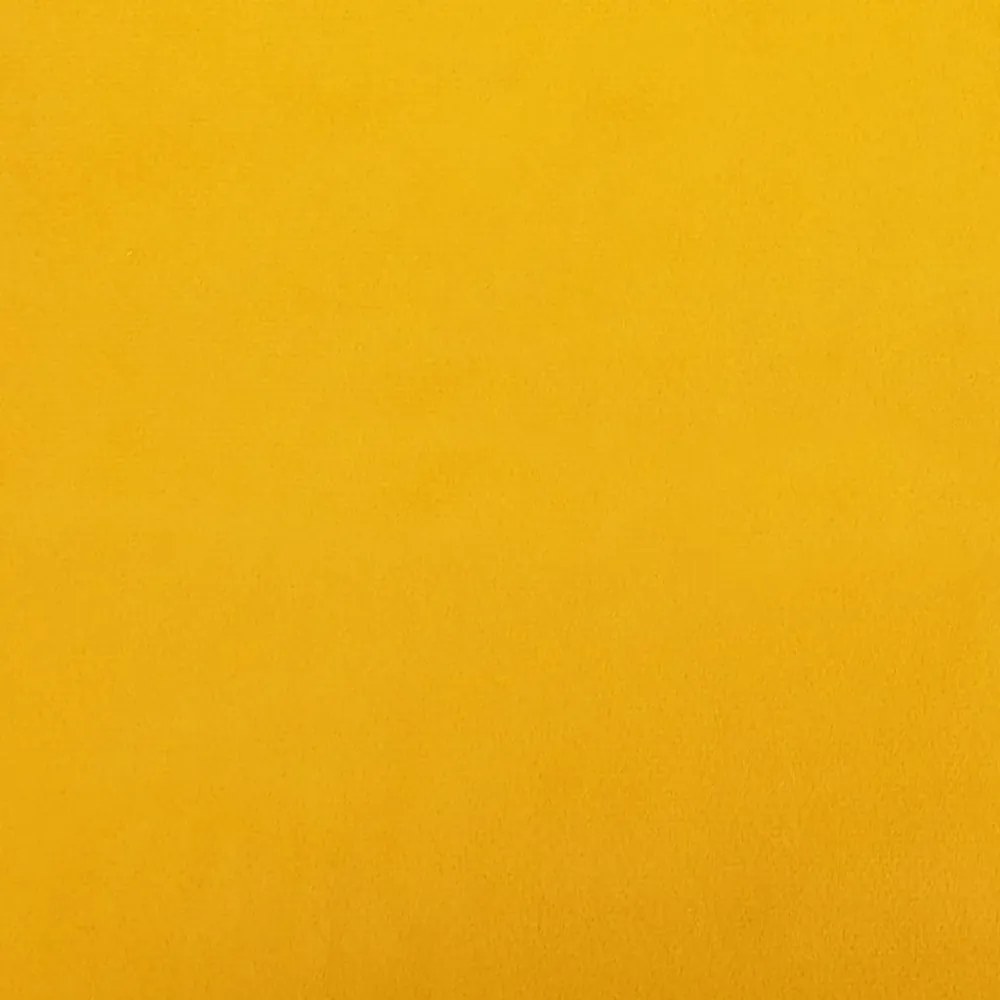 hintaszék, sárga bársony és tömörfa háttámlával