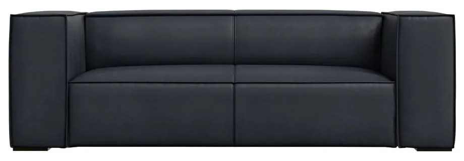 Sötétkék bőr kanapé 212 cm Madame – Windsor & Co Sofas