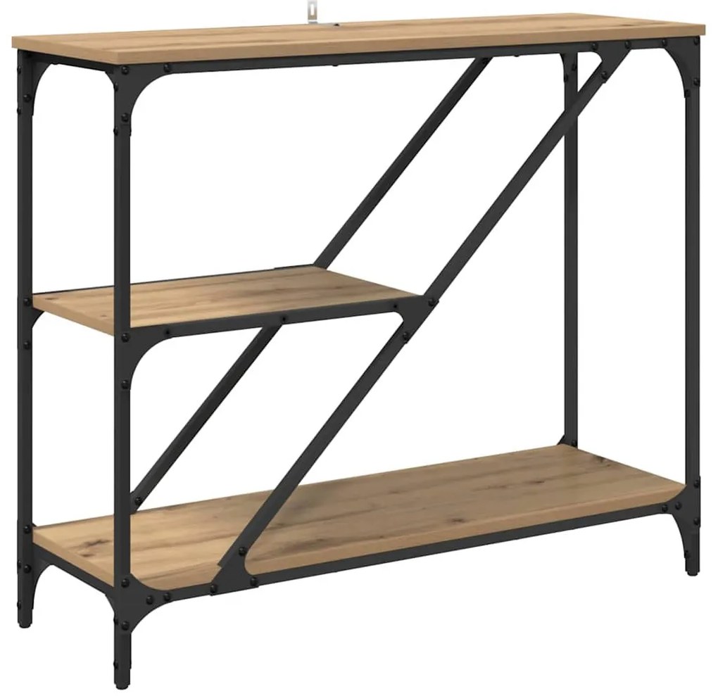 Konzolasztal Artisan tölgy 88,5 x 30 x 75 cm Faanyag