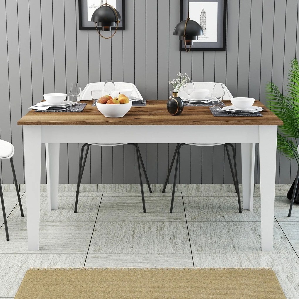 Étkező asztal Milan 520 - Walnut, White