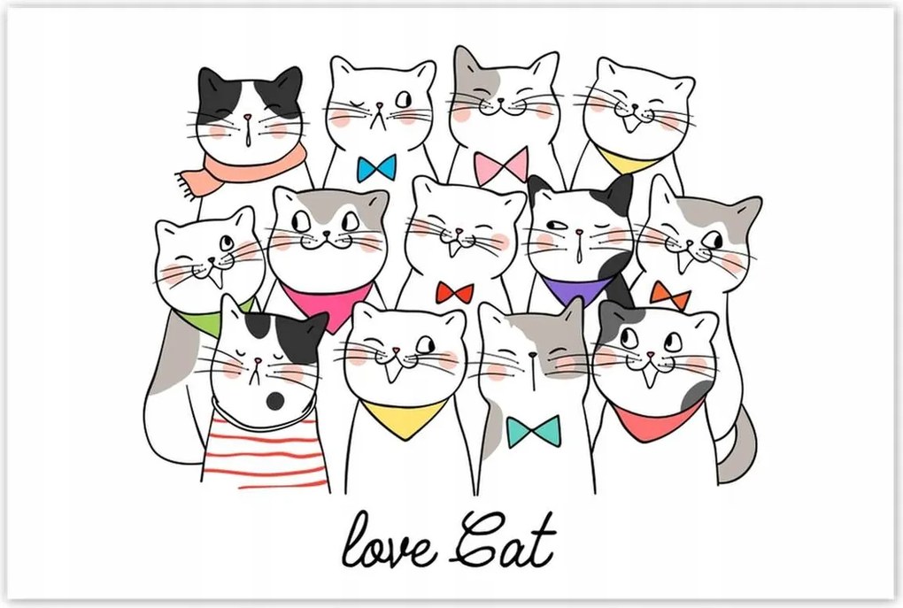 Poszterek 120x80 Cica Cicák