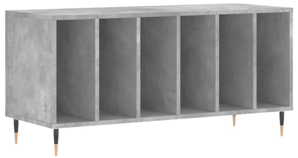 betonszürke szerelt fa hanglemezszekrény 100 x 38 x 48 cm