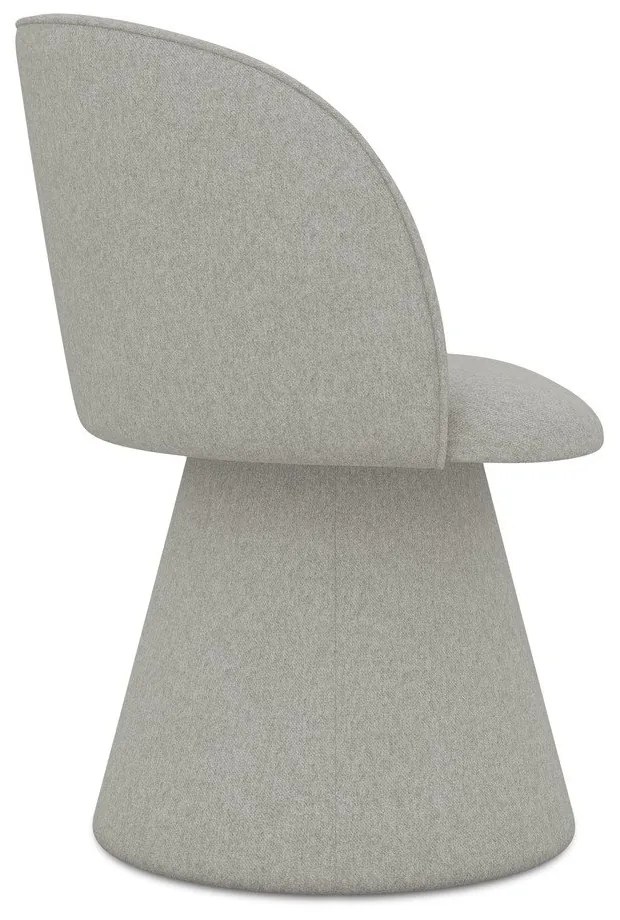 Világosszürke kárpitozott étkezőfotel Maia – Makamii