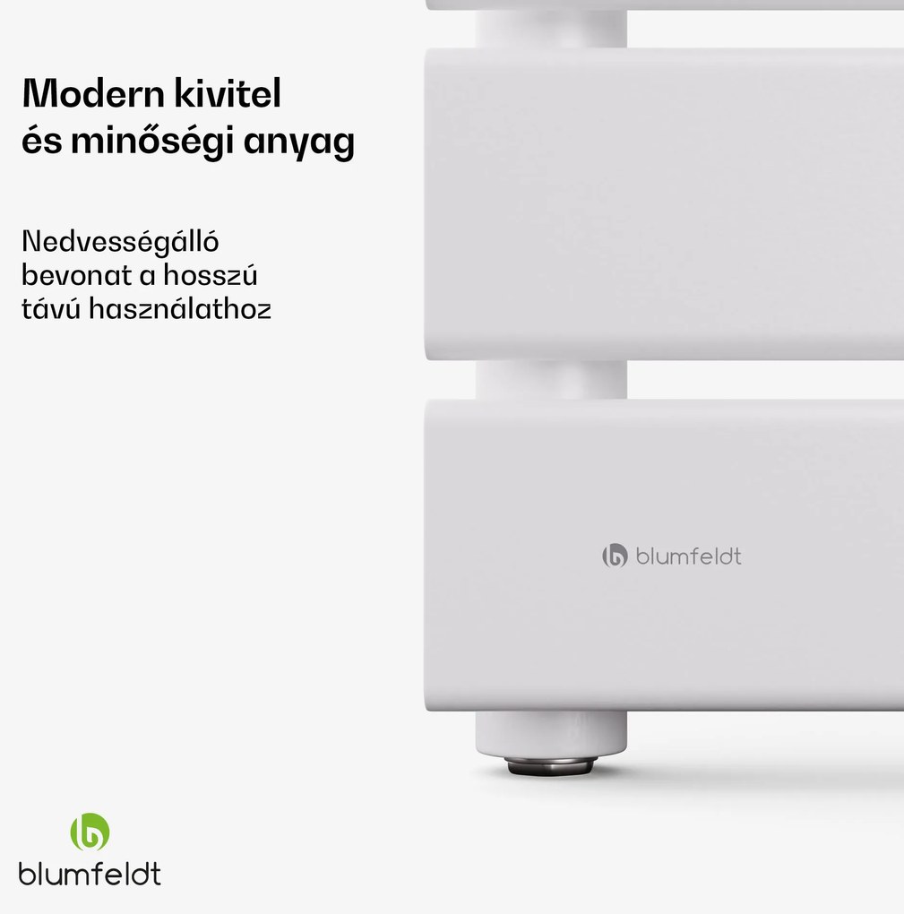 Blumfeldt Fairmont radiátor, 60 x 180 cm, falra szerelhető, modern kivitel, meleg víz