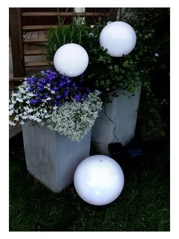Globus napelemes LED lámpa, ⌀ 20 cm - Star Trading