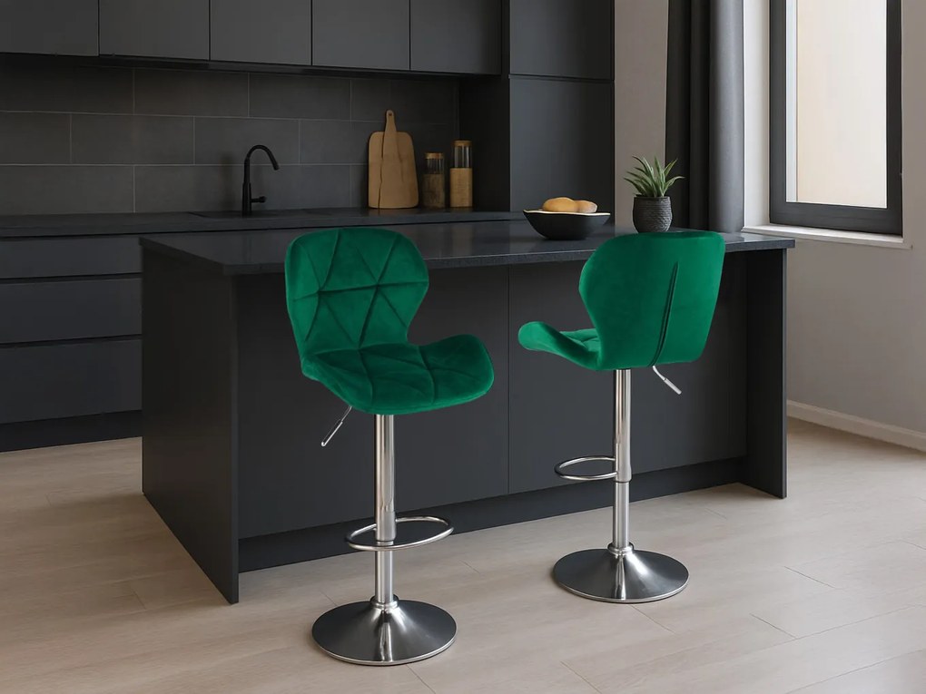 Zöld bárszék WEST VELVET