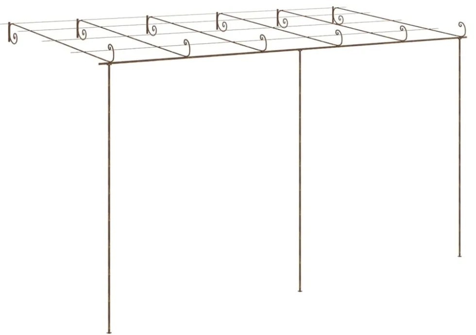 antik barna vas kerti pergola 6 x 3 x 2,5 m