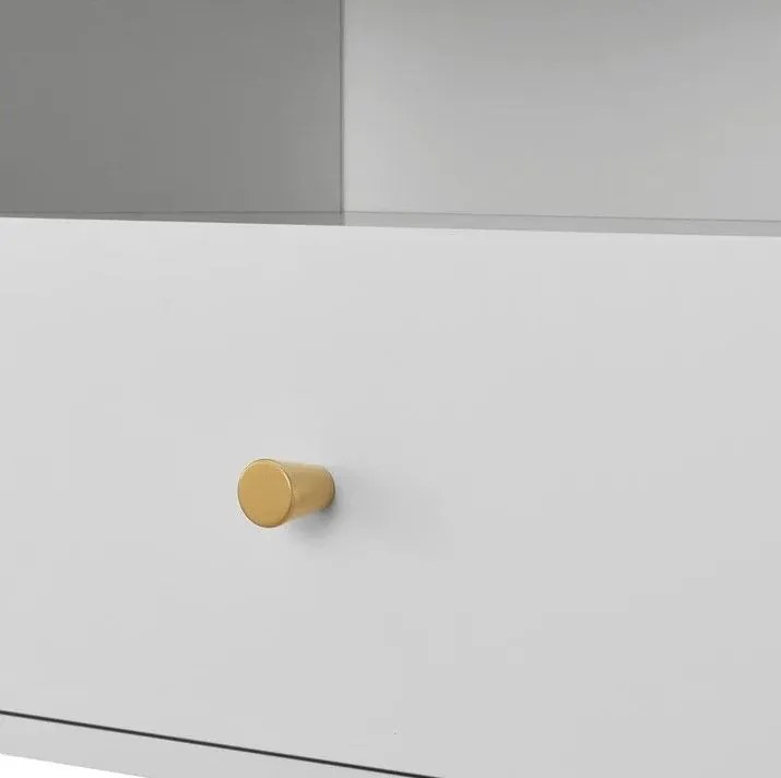 Gyerek éjjeliszekrény fiókkal és polccal fehér