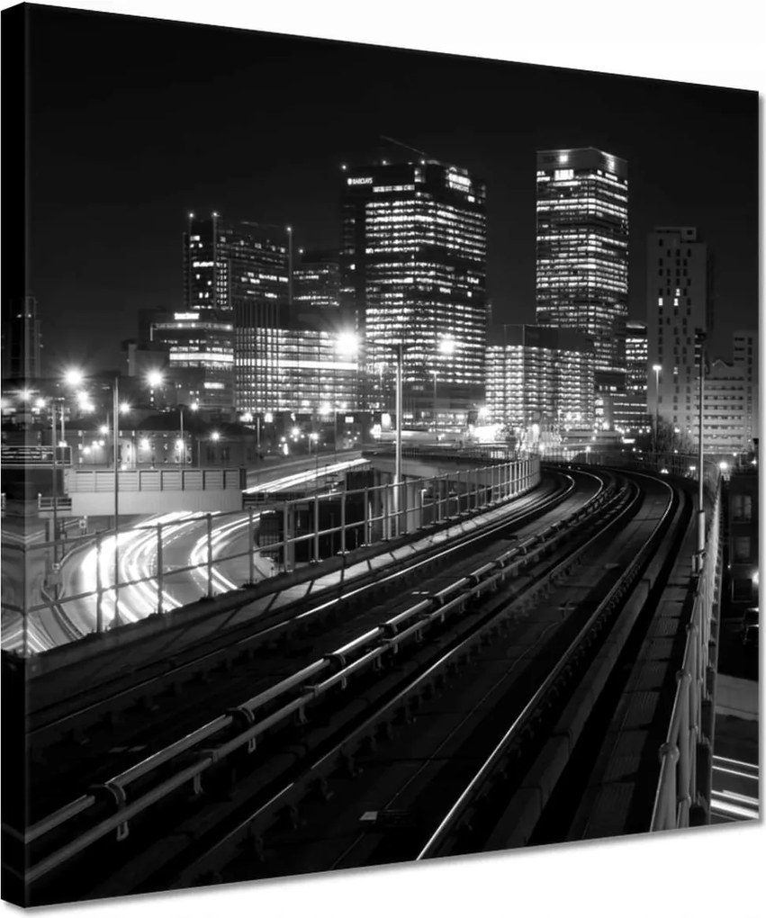 Vászonkép 30x30 Fekete-fehér felhőkarcolók