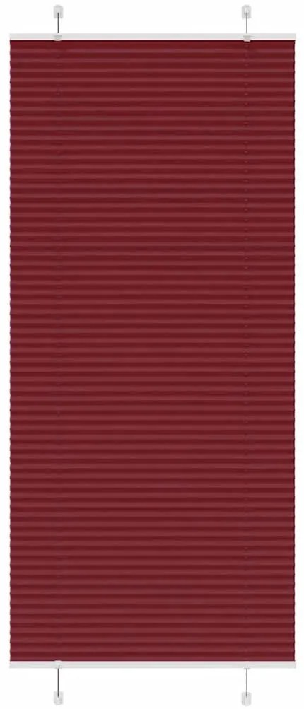 pliszírozott vak Bordeaux piros 85x200 cm szövetszélesség