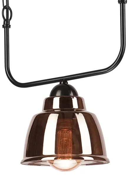 Csillár láncon MARIO 1xE27/60W/230V sárgaréz