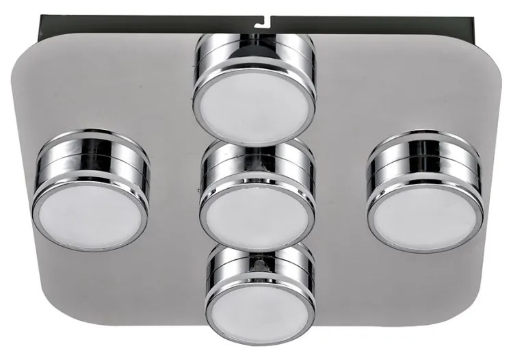 Italux MARCEL HD-4011N-05-9051D CH Süllyesztett mennyezeti lámpa 5x5W/LED