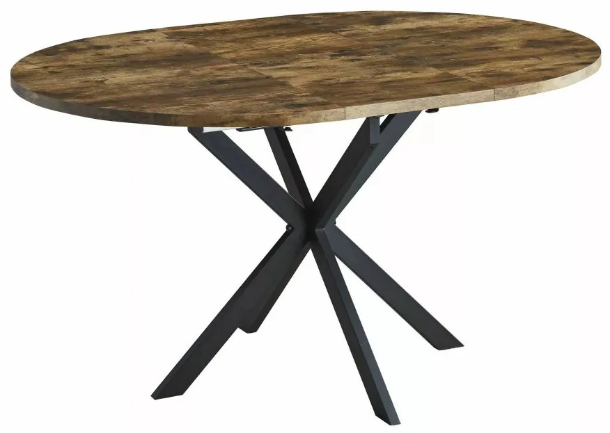 Gaston bővíthető étkezőasztal dió-fekete 100-135cm