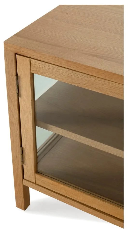 Natúr színű TV-állvány tölgyfa dekorral 160x50x40 cm Ceci – MOME