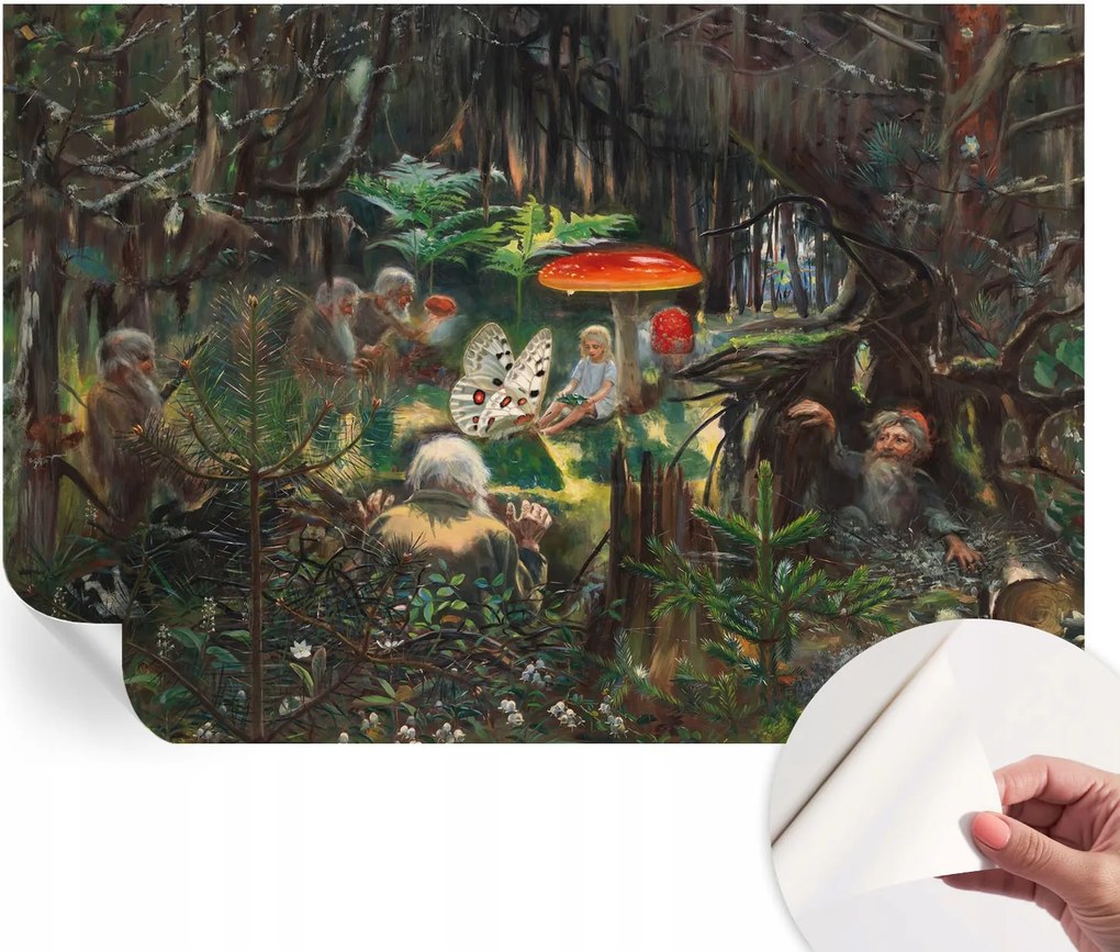 Fotótapéta Fali tapéta Hálószobába és Nappaliba Meseerdő 152x104 cm