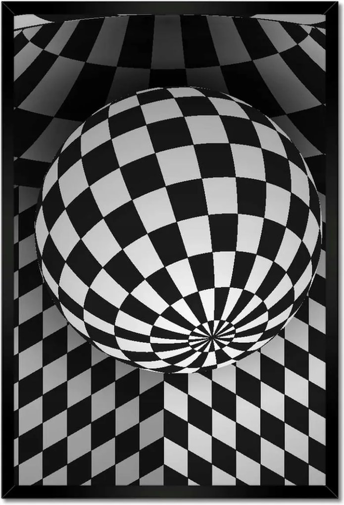 Poszterek keretben 40x60 Absztrakt fekete-fehér