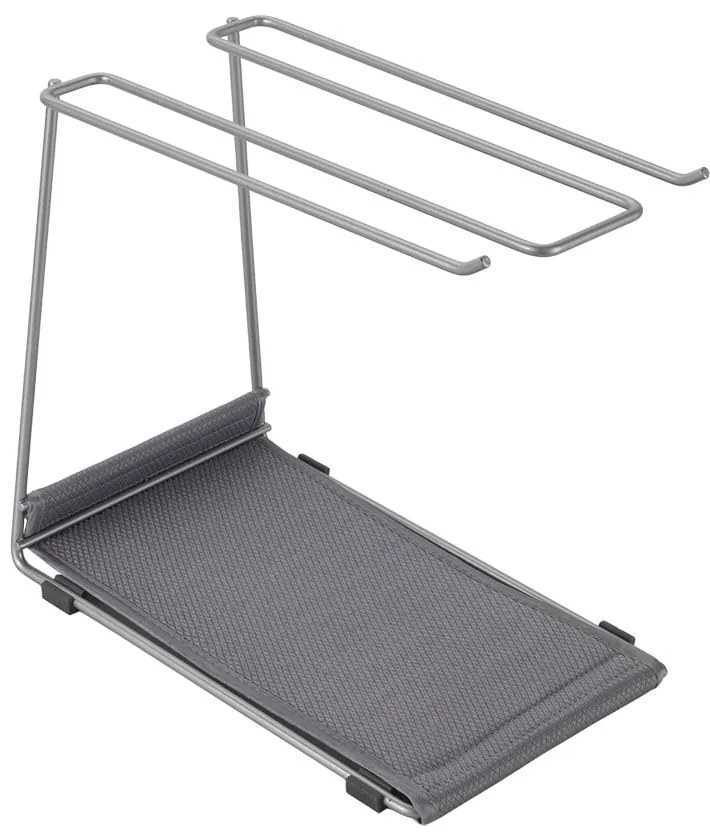 Ezüstszínű acél borospohár tartó Calix – Metaltex