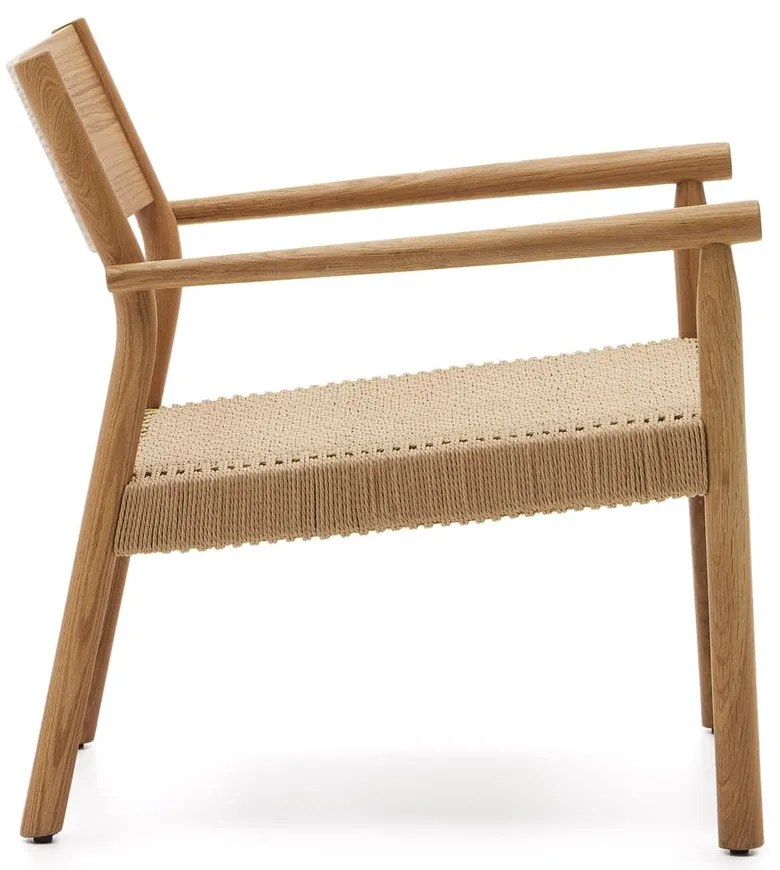 Világos natúr színű szőtt fotel Yalia – Kave Home