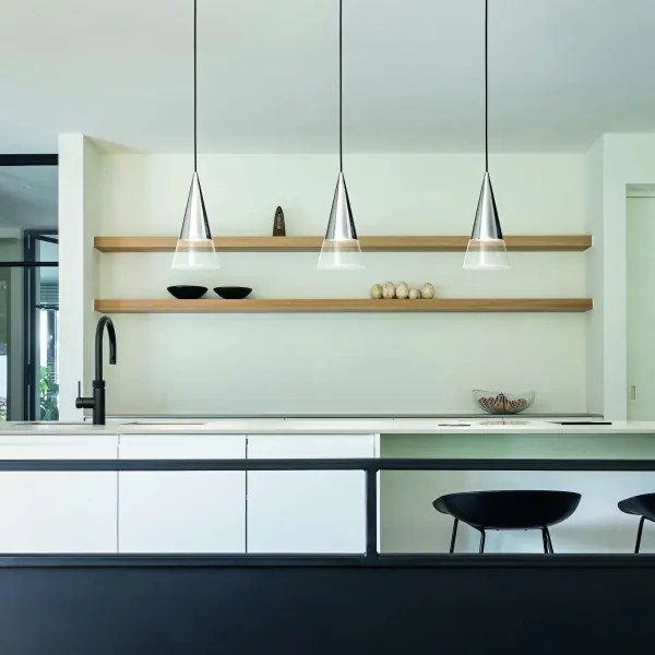 Ideal Lux - LED Csillár zsinóron CONO 1xGU10/7W/230V átm. 15 cm króm