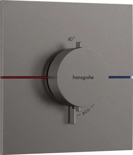 Zuhany csaptelep Hansgrohe ShowerSelect Comfort E vakolat alatti rész nélkül csiszolt fekete króm 15574340