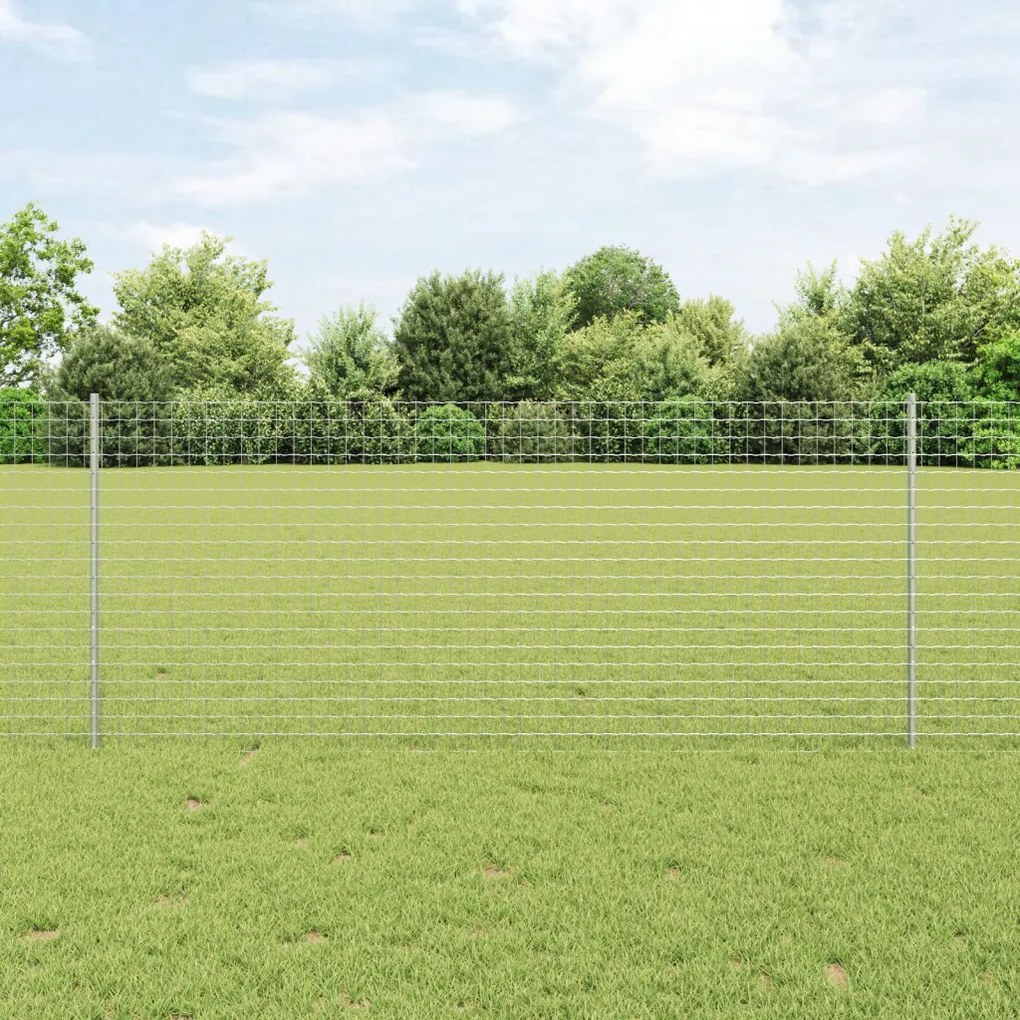 Kert Kerítés Szett 2 Darab Galvanizált Acél 10 x 1 m Tartós