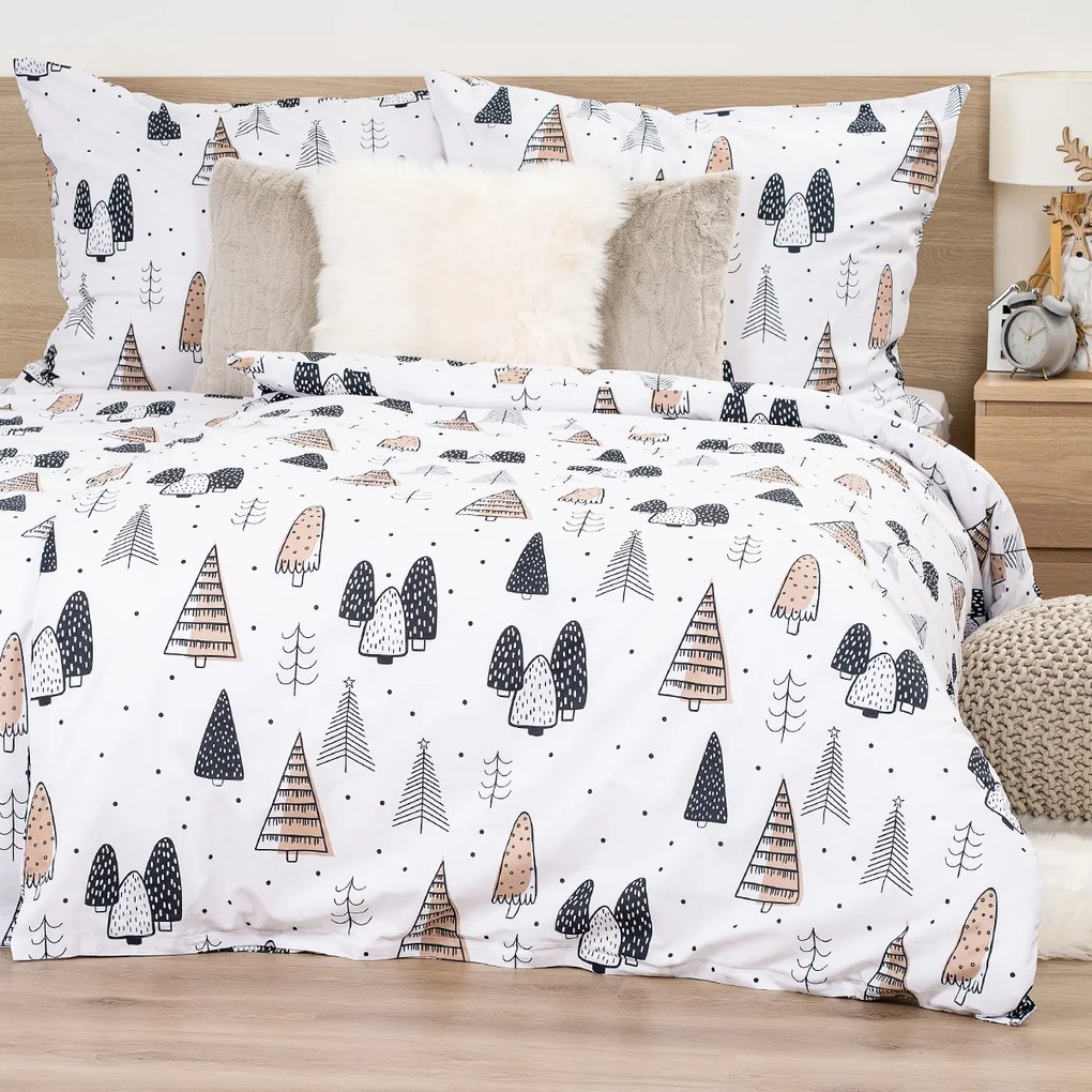 4Home Pamut ágynemű Frugal Winterland, 220 x 200cm, 2 db 70 x 90 cm, 220 x 220 cm, 2 db 70 x 90 cm
