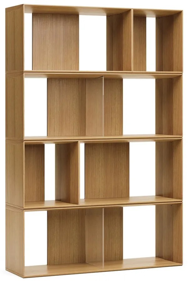 Natúr színű moduláris polcrendszer szett tölgyfa dekorral 6 db-os 101x152 cm Litto – Kave Home