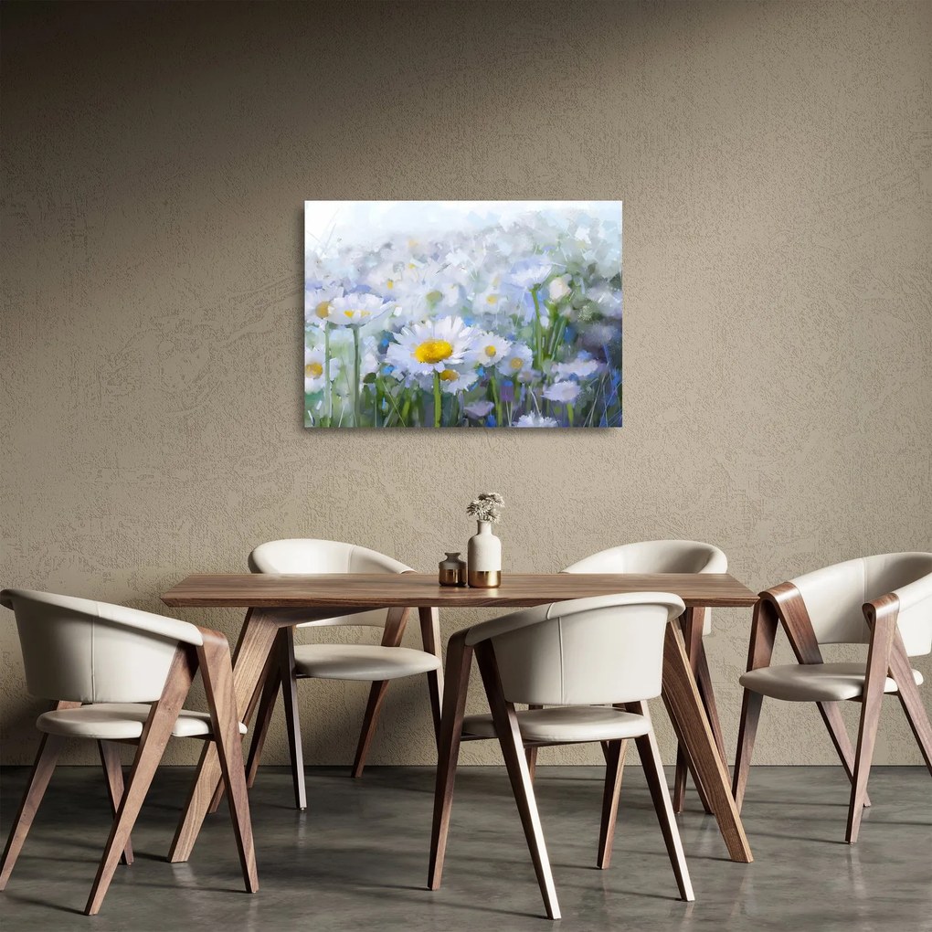 Kép - Százszorszépekben (üvegen) (70x50 cm)