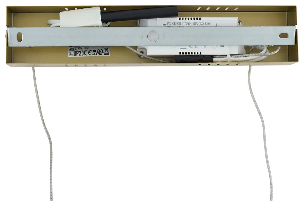 Design függőlámpa arany téglalap alakú 3 lépésben dimmelhető - Krisscross