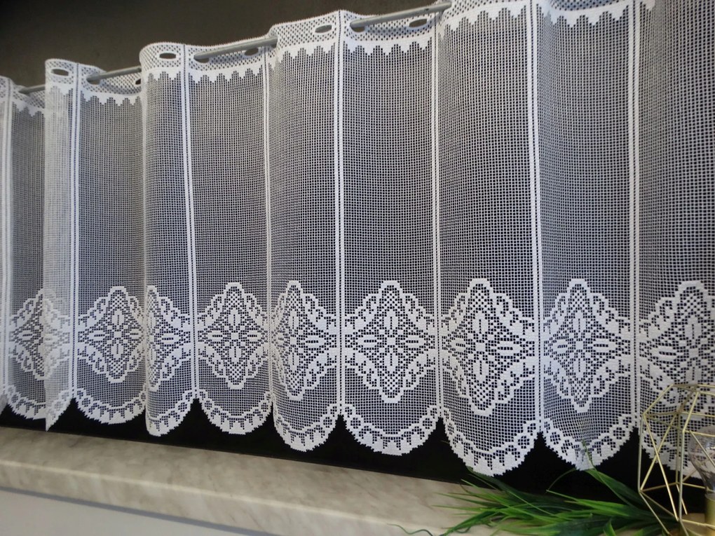 Mg Irigység Panel jacquard fehér 35763 350x70cm Kész M