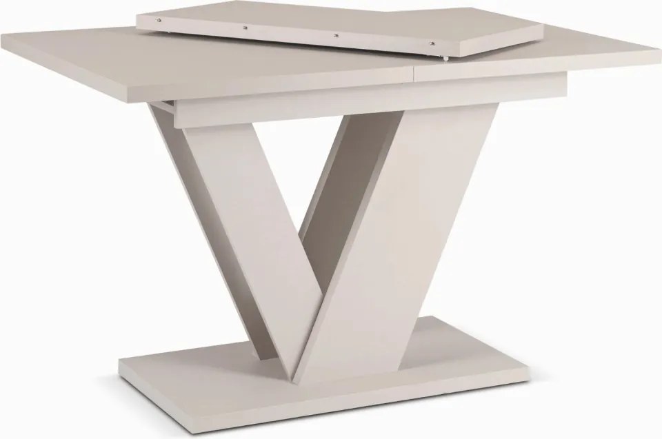 Modern bővíthető étkezőasztal CLARK 120–160 cm kasmír